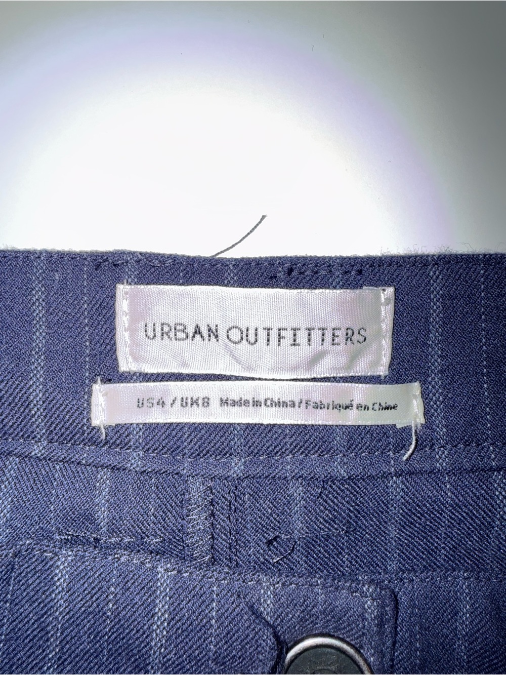 Urban Renewal Made From Remnants Navy Pinstripe Pants 4 - Picture 3 of 3